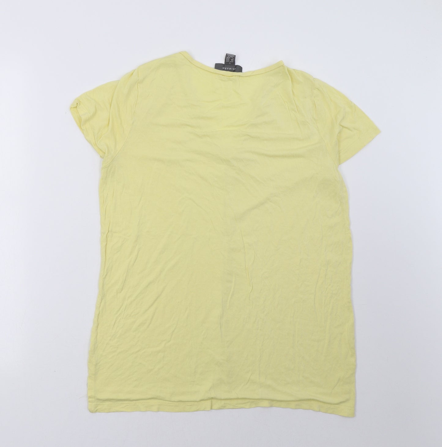 Primark Womens Yellow   Basic T-Shirt Size 16