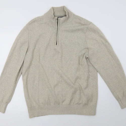 Debenhams Mens Beige   Pullover Sweatshirt Size L