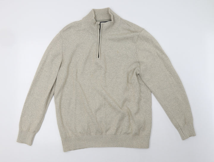 Debenhams Mens Beige Pullover Sweatshirt Size L