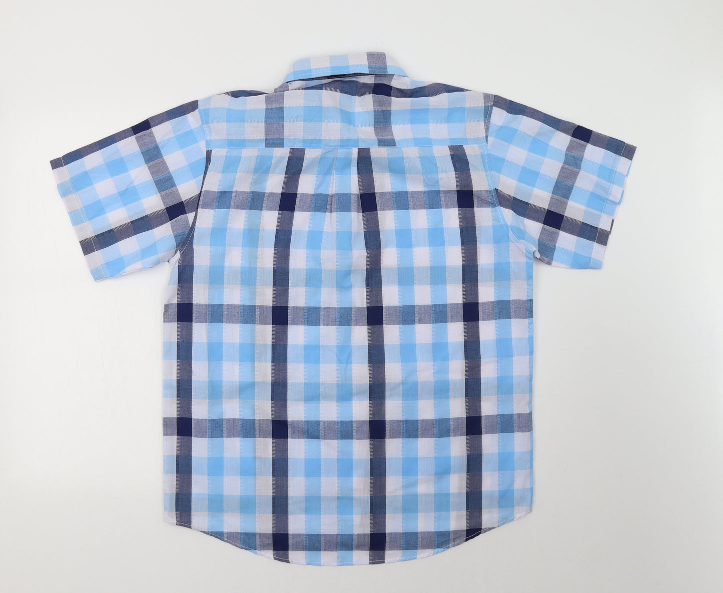 c.k  Mens Blue Check   Button-Up Size L