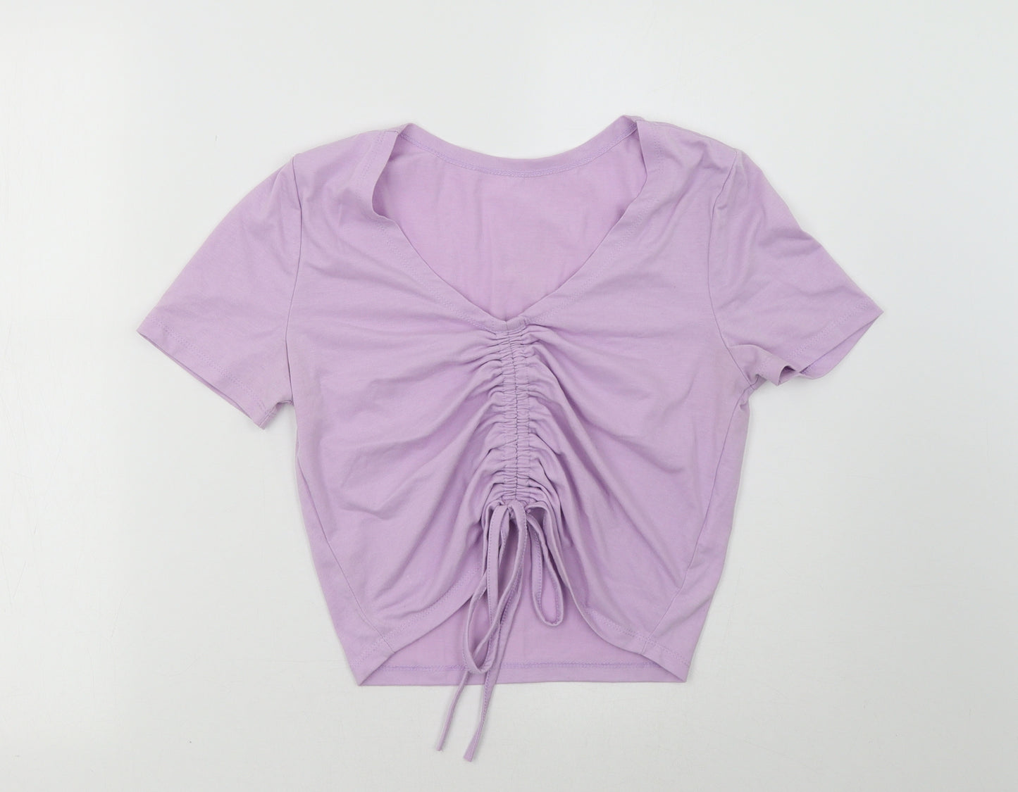 SheIn Womens Purple   Cropped T-Shirt Size M