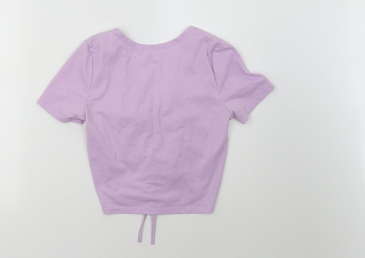 SheIn Womens Purple   Cropped T-Shirt Size M