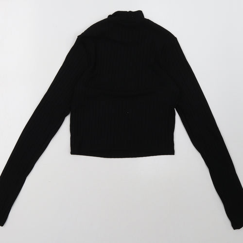 H&M Womens Black   Pullover Sweatshirt Size S