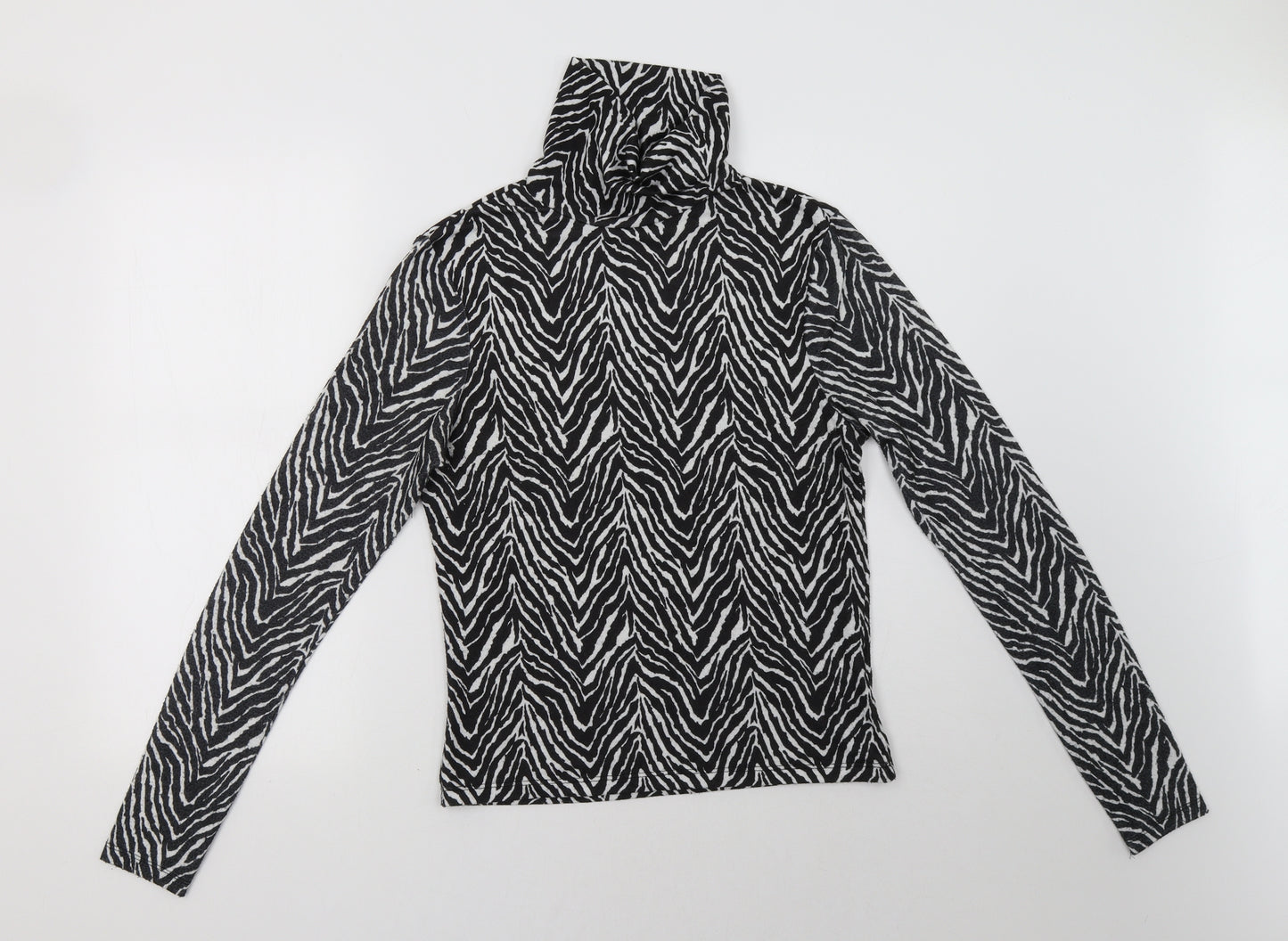 Primark Womens White Animal Print  Pullover Sweatshirt Size S