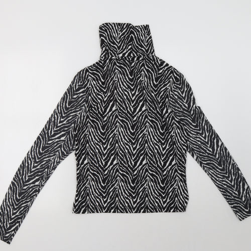 Primark Womens White Animal Print  Pullover Sweatshirt Size S