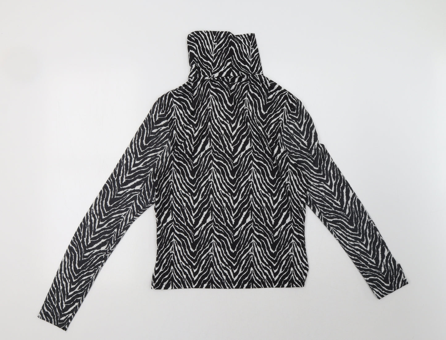 Primark Womens White Animal Print  Pullover Sweatshirt Size S