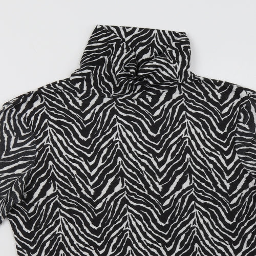 Primark Womens White Animal Print  Pullover Sweatshirt Size S
