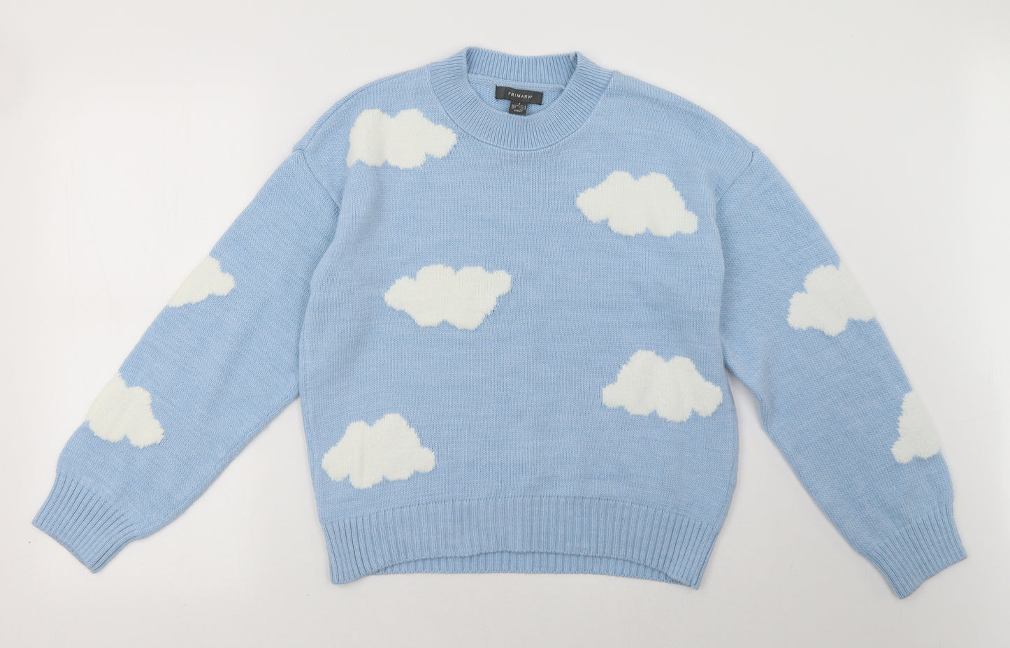 Primark Womens Blue   Pullover Sweatshirt Size S