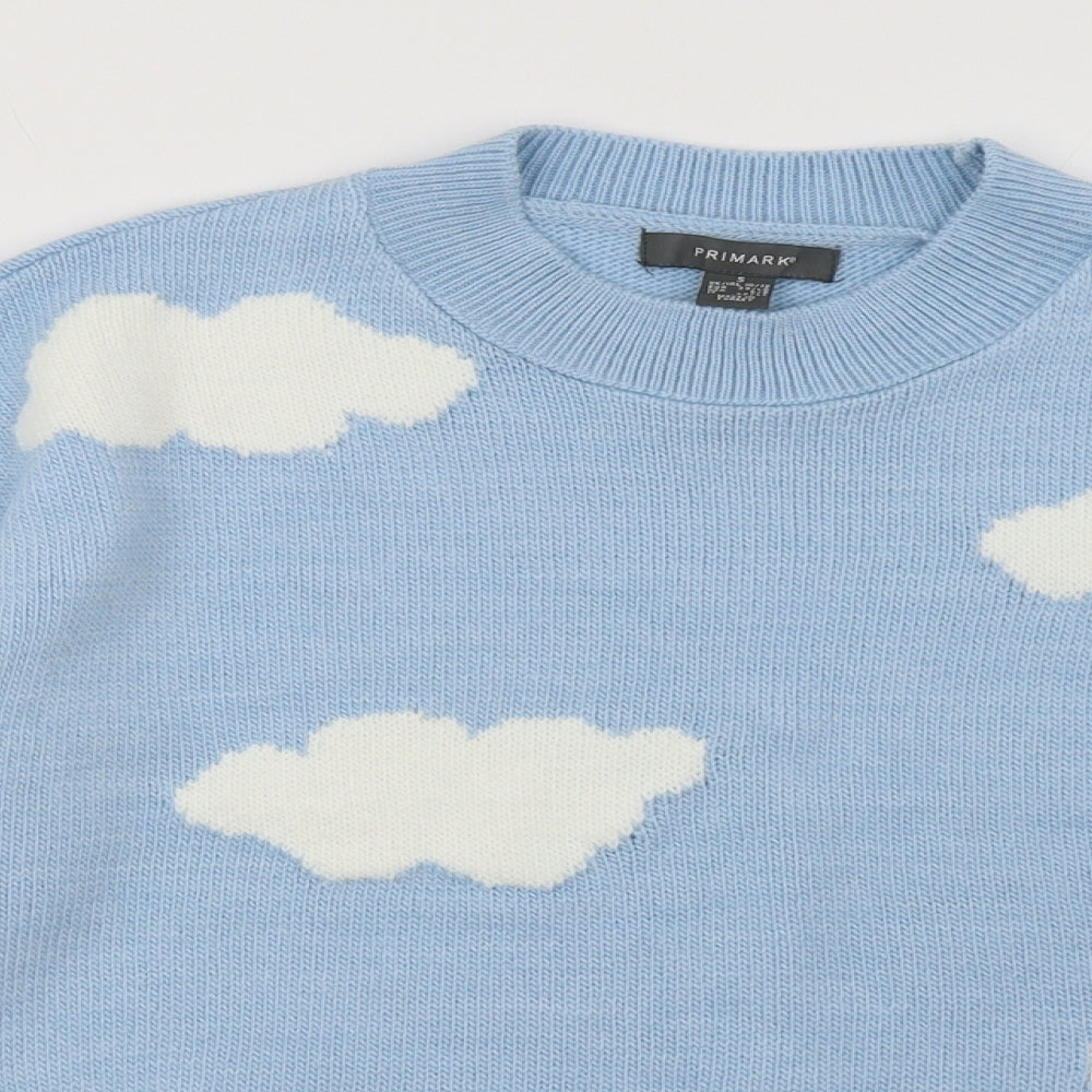 Primark Womens Blue   Pullover Sweatshirt Size S