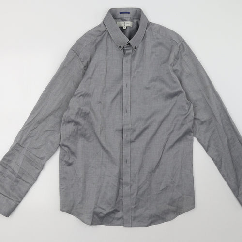 Debenhams Mens Grey    Dress Shirt Size XL