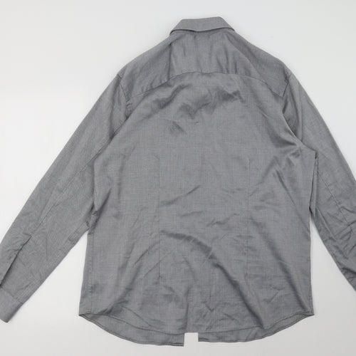 Debenhams Mens Grey    Dress Shirt Size XL