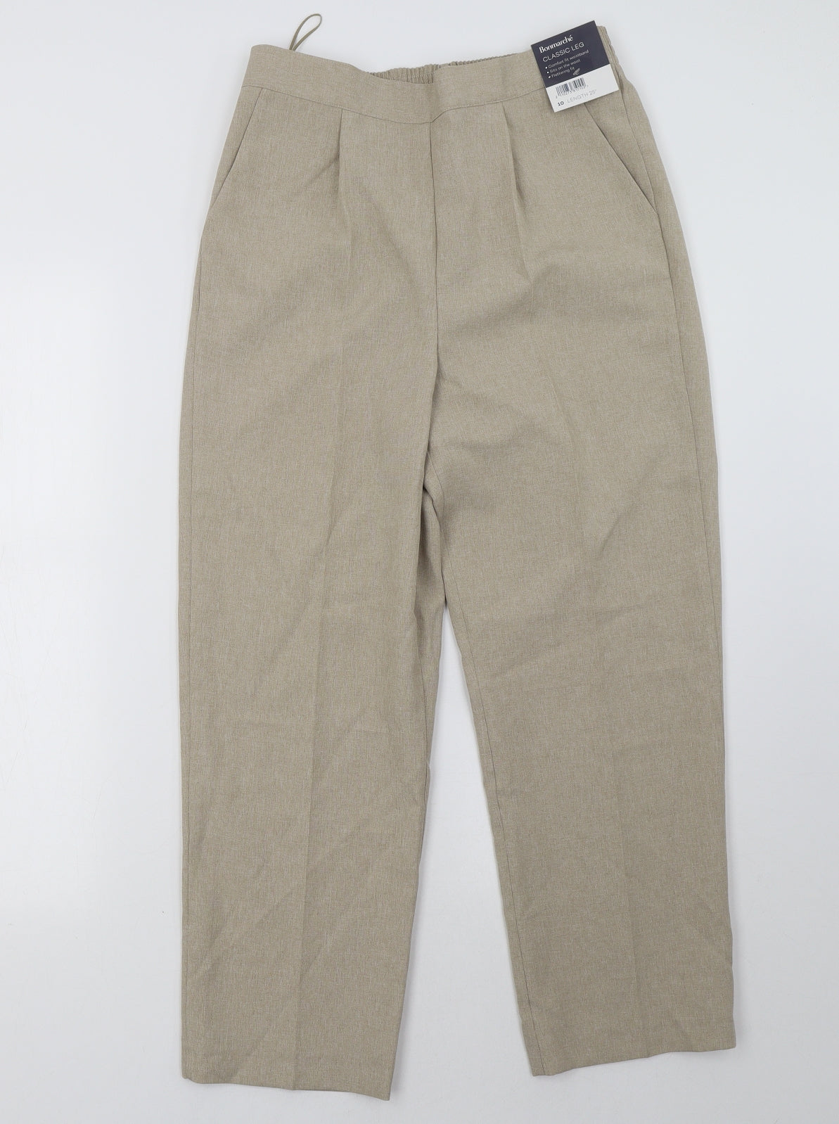 bonmarch Womens Beige   Trousers  Size 10 L25 in