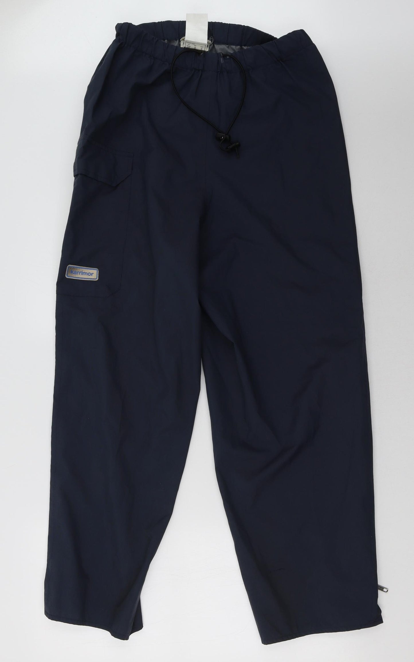 Karrimor Mens Blue   Rain Trousers Trousers Size S L32 in - waist up to 38