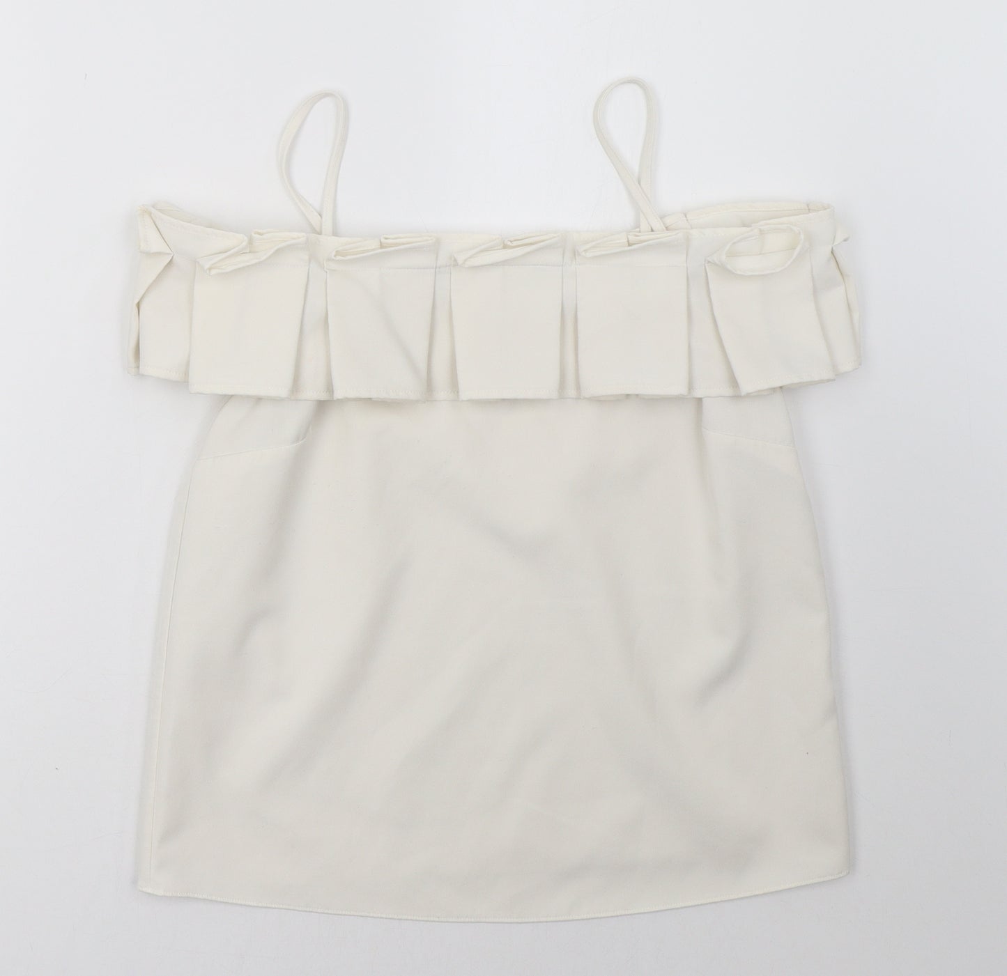 River Island Womens White   Basic Tank Size 10