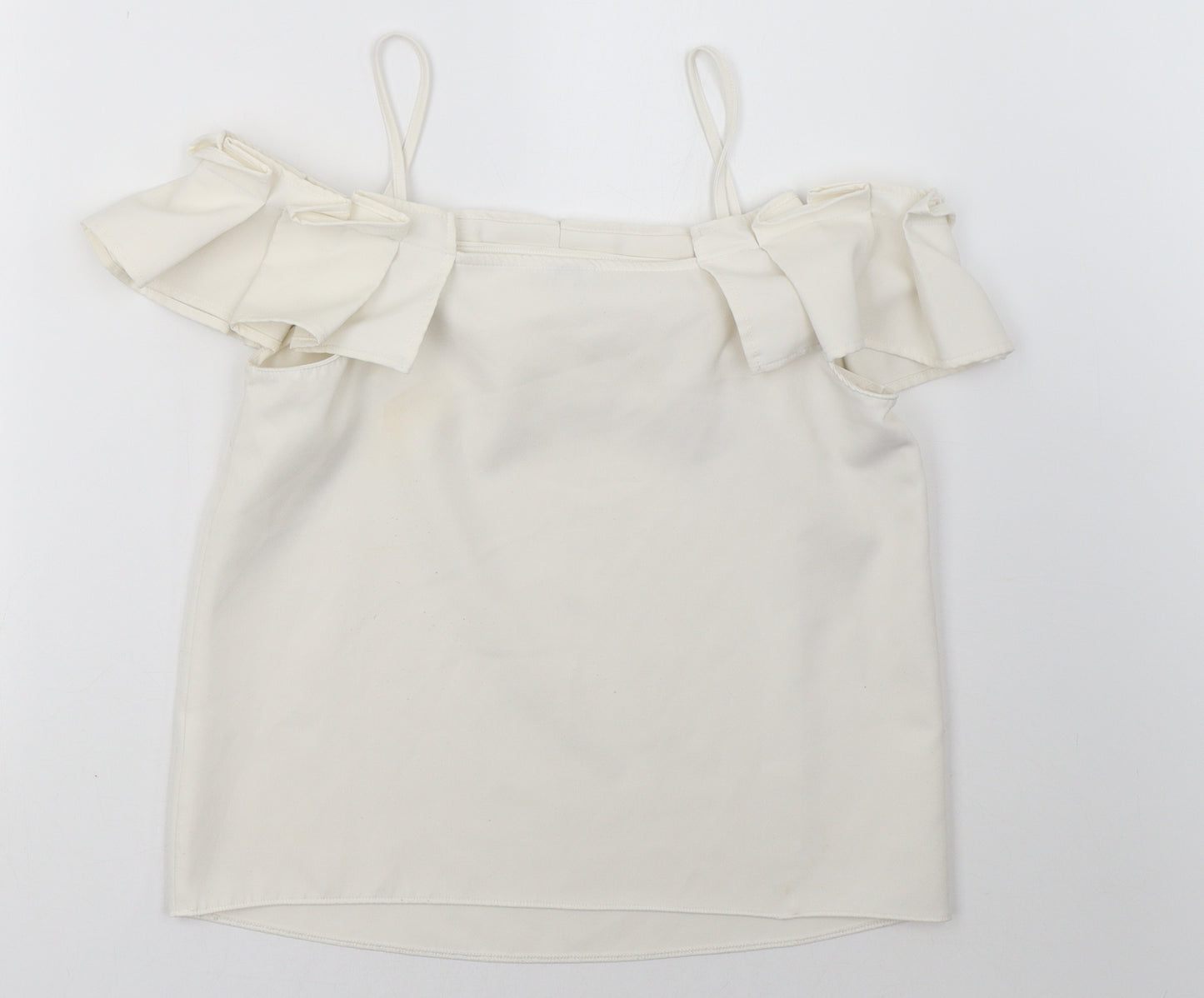 River Island Womens White   Basic Tank Size 10