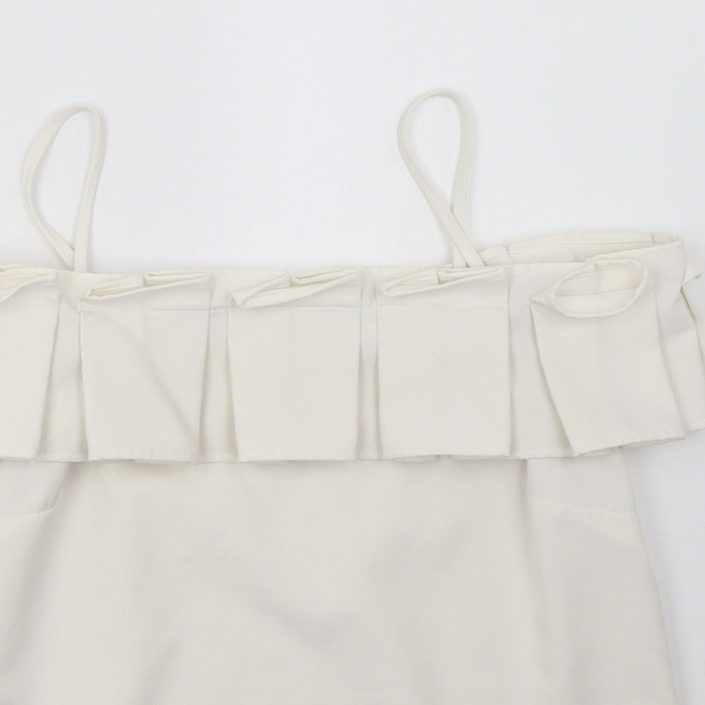 River Island Womens White   Basic Tank Size 10