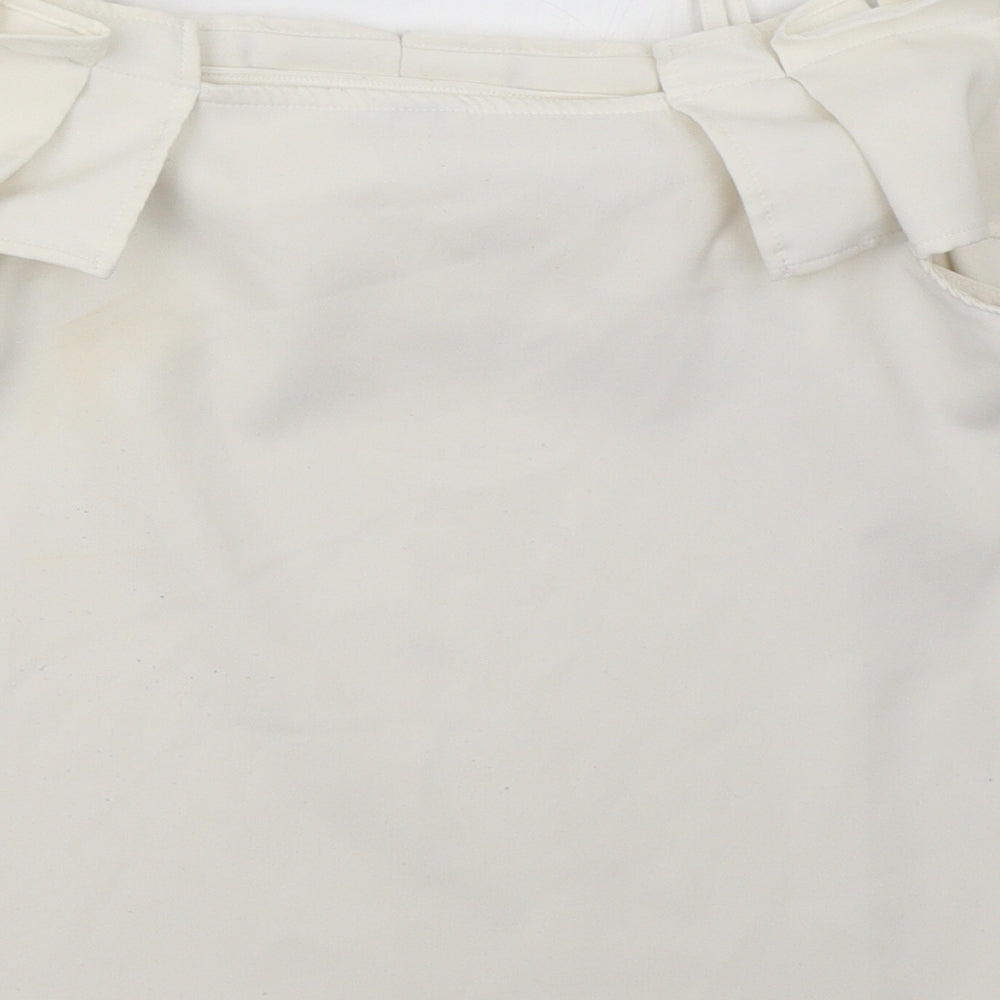 River Island Womens White   Basic Tank Size 10