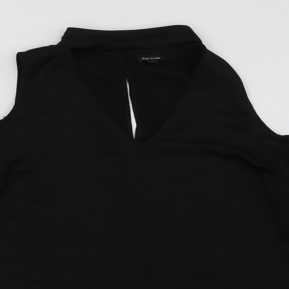 River Island Womens Black   Basic Blouse Size 10