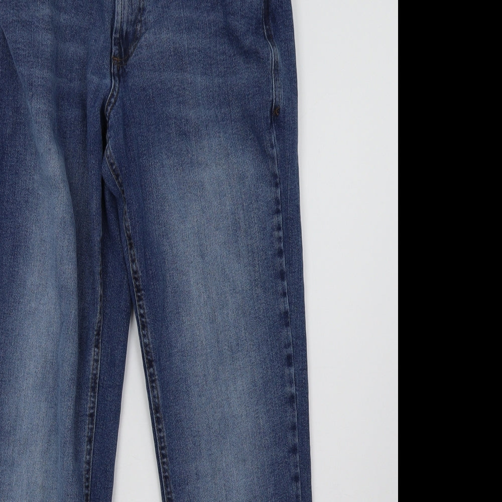 F&F Mens Blue  Denim Straight Jeans Size 32 L30 in