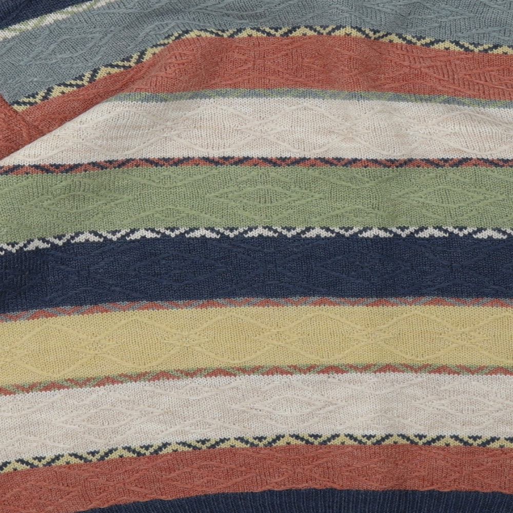 Marks and Spencer Mens Multicoloured Striped  Pullover Sweatshirt Size S