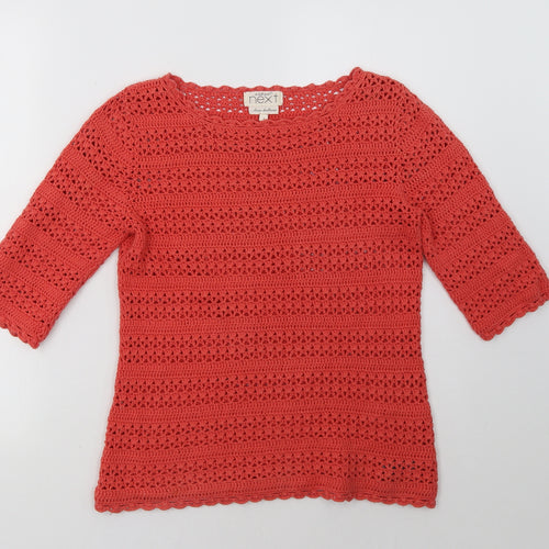 NEXT Womens Pink   Pullover Sweatshirt Size 8