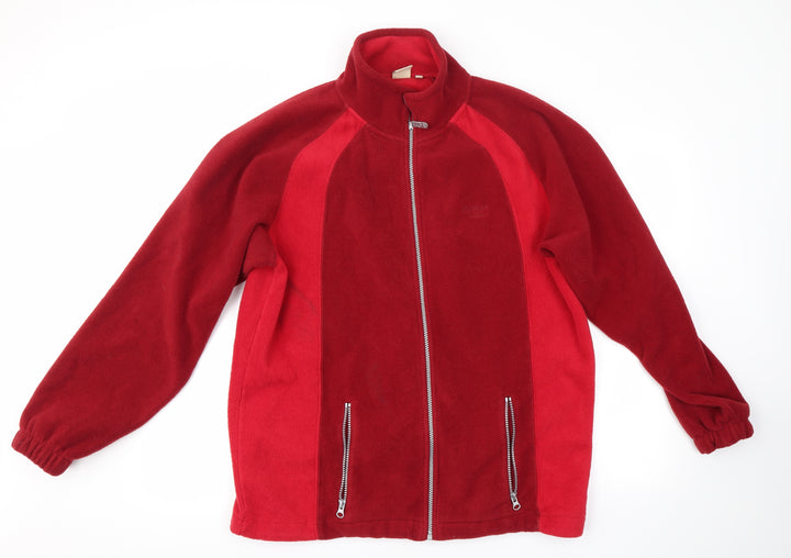 Cotton Traders Mens Red Full Zip Jumper Size S