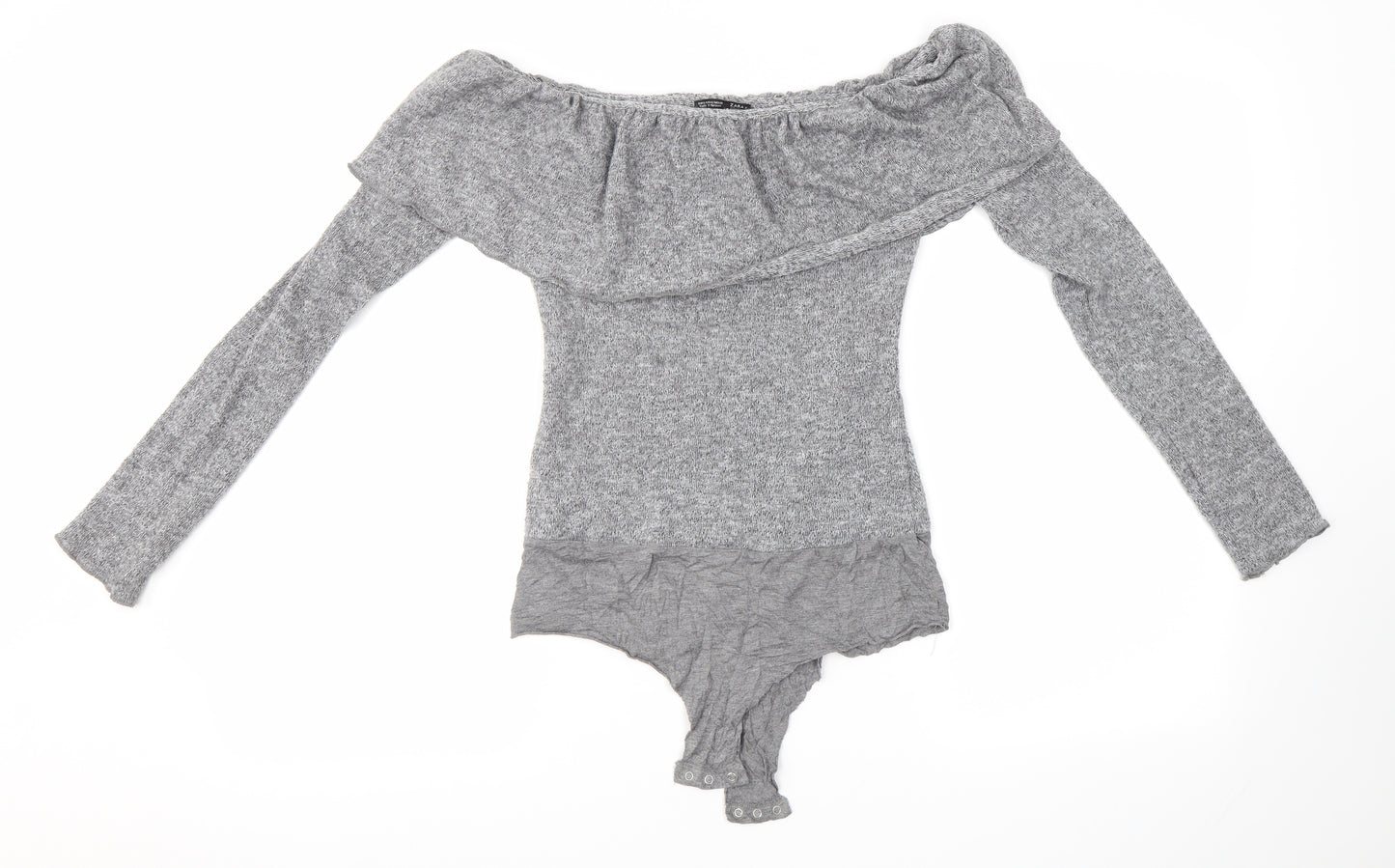 Zara Womens Grey   Bodysuit One-Piece Size S