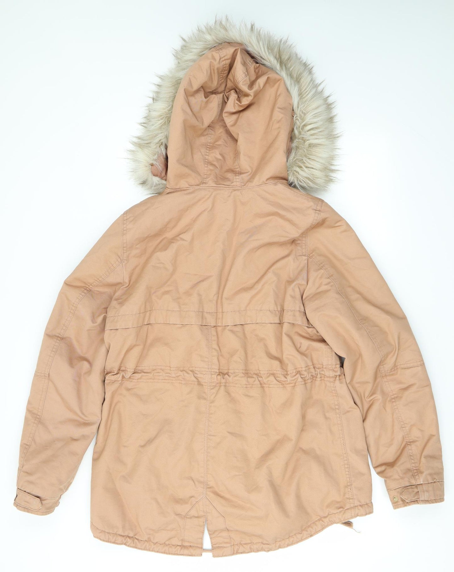 H&M Womens Pink   Overcoat Coat Size 14