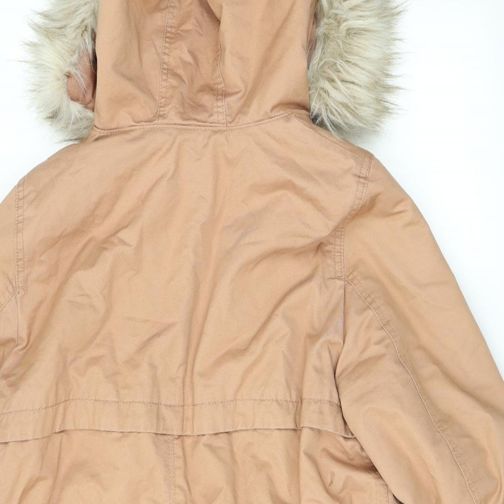H&M Womens Pink   Overcoat Coat Size 14