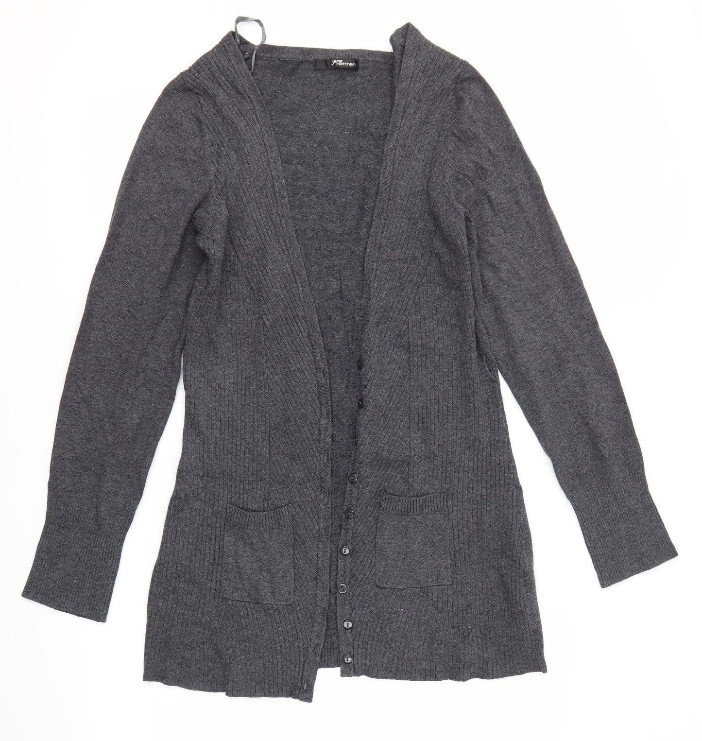 Jane Norman Womens Grey   Cardigan Jumper Size 14
