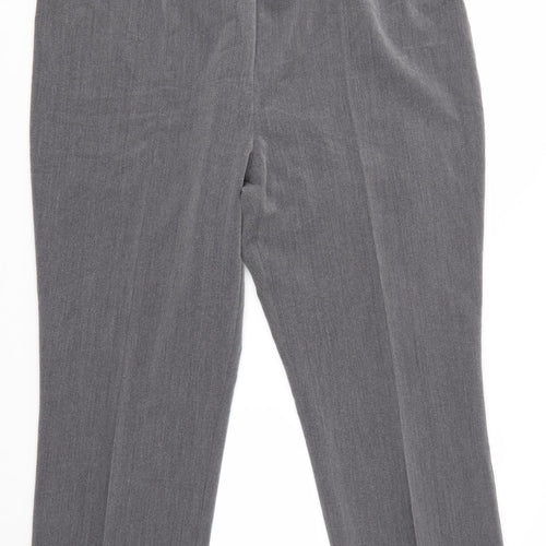BM Womens Grey   Dress Pants Trousers Size 18 L25 in