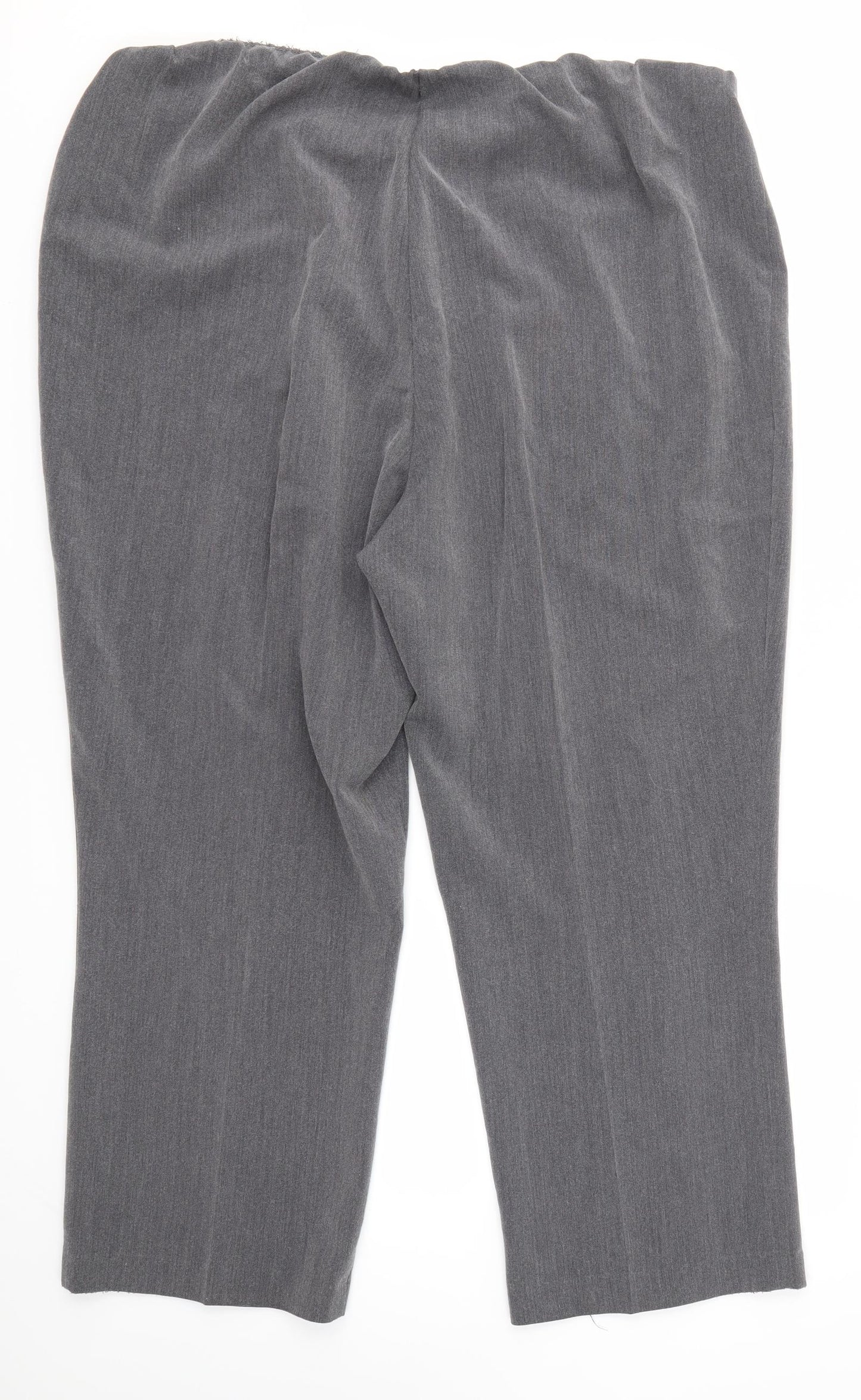 BM Womens Grey   Dress Pants Trousers Size 18 L25 in