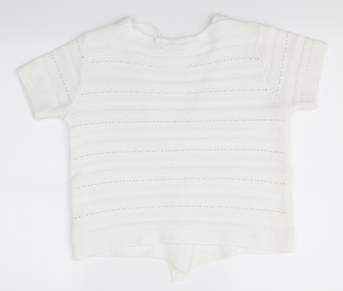 Isle Womens White   Cardigan Jumper Size S