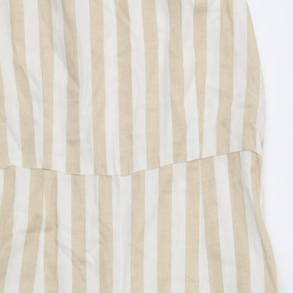 Accessorize Womens Multicoloured Striped  Jumpsuit One-Piece Size 16