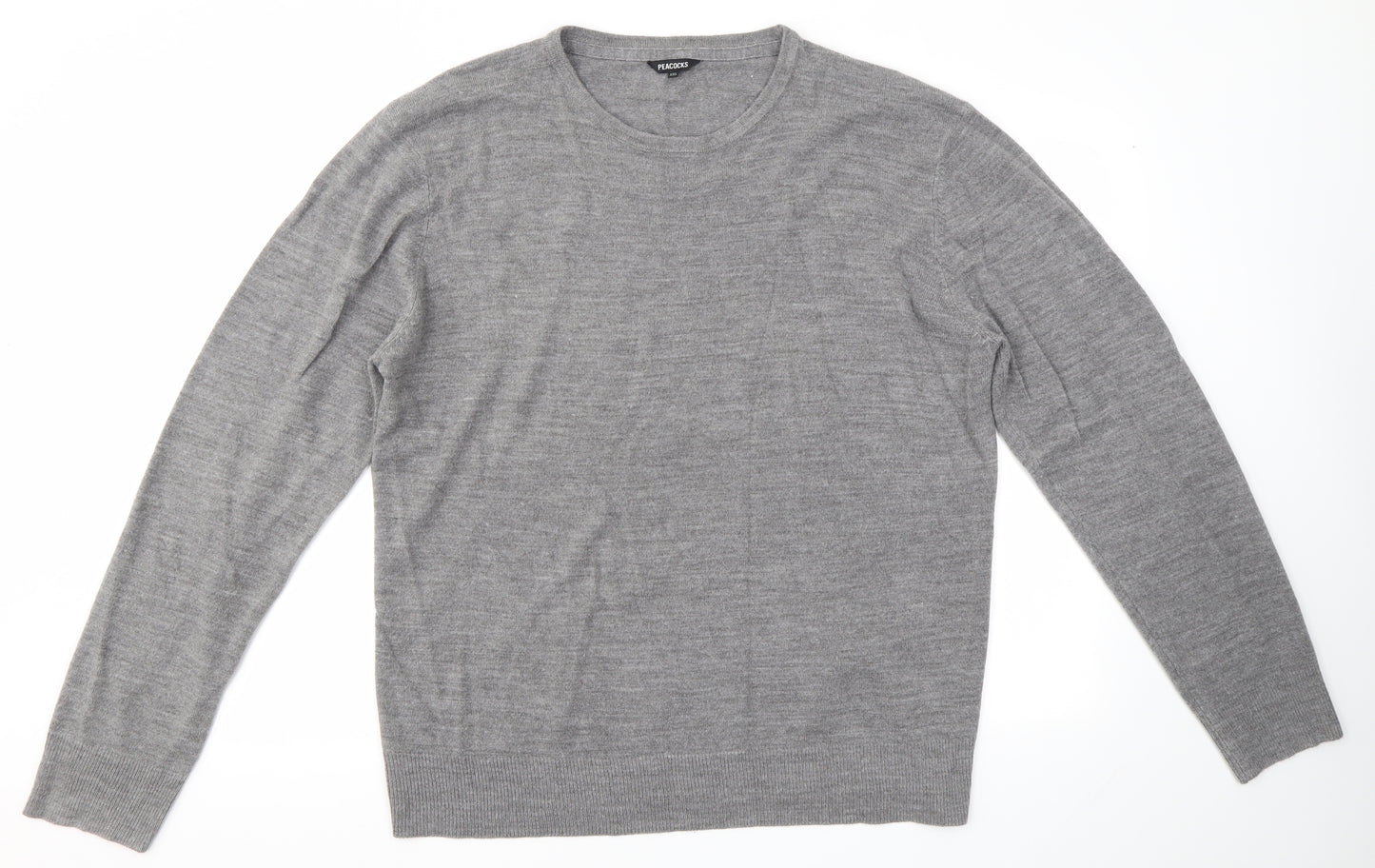 Peacocks Mens Grey   Pullover Jumper Size 2XL