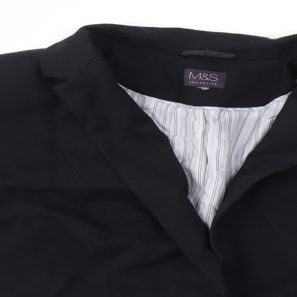 M&S Womens Black   Jacket Blazer Size 18
