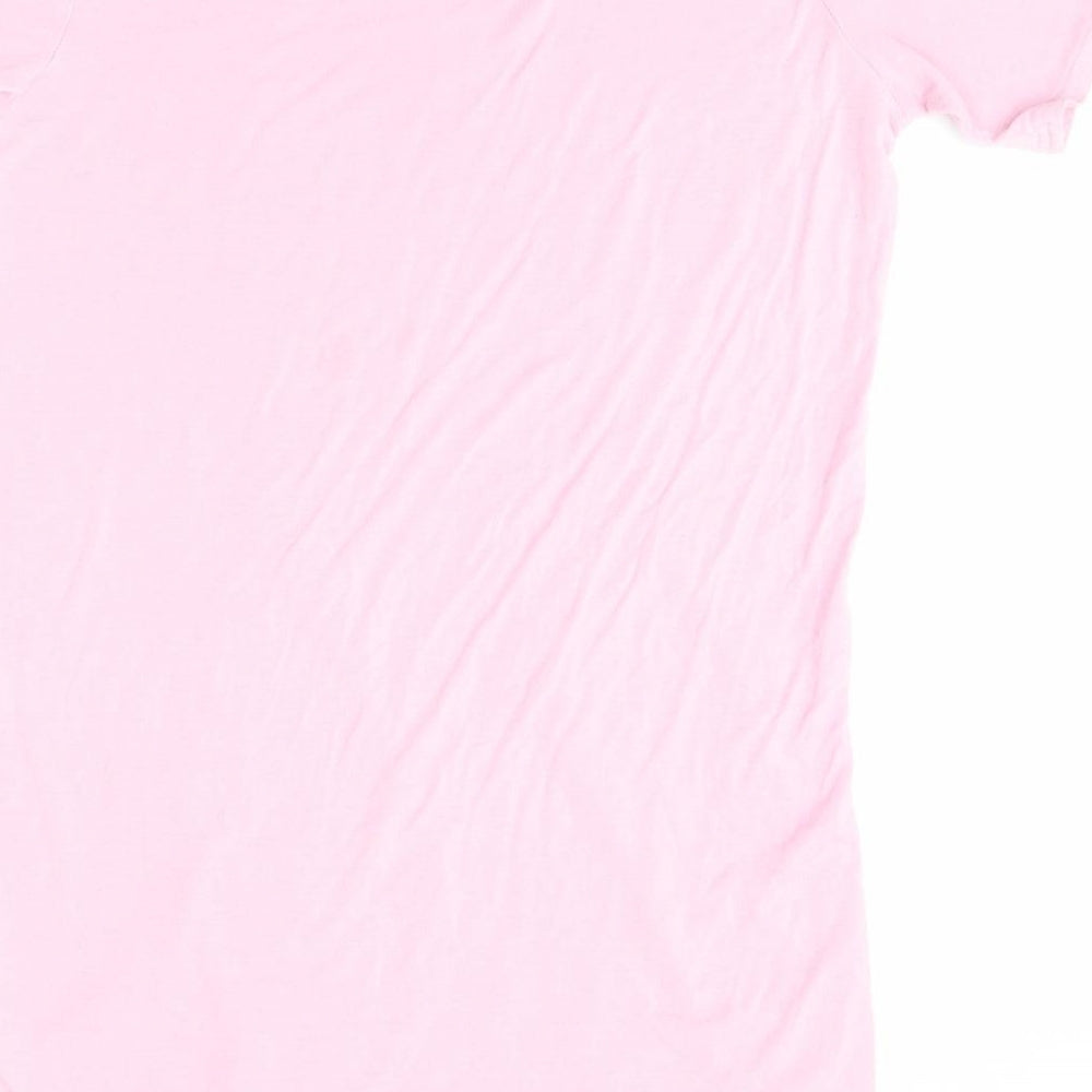 PRETTYLITTLETHING Womens Pink   Basic T-Shirt Size M