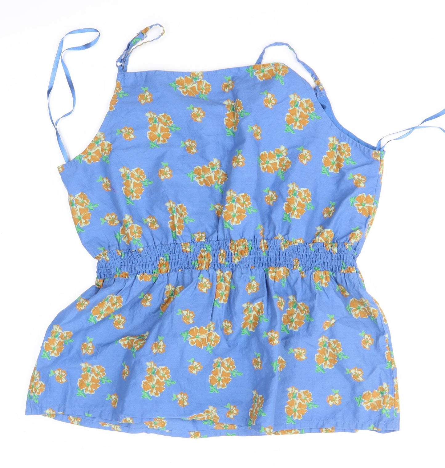 South Womens Blue Floral  Camisole Blouse Size 14