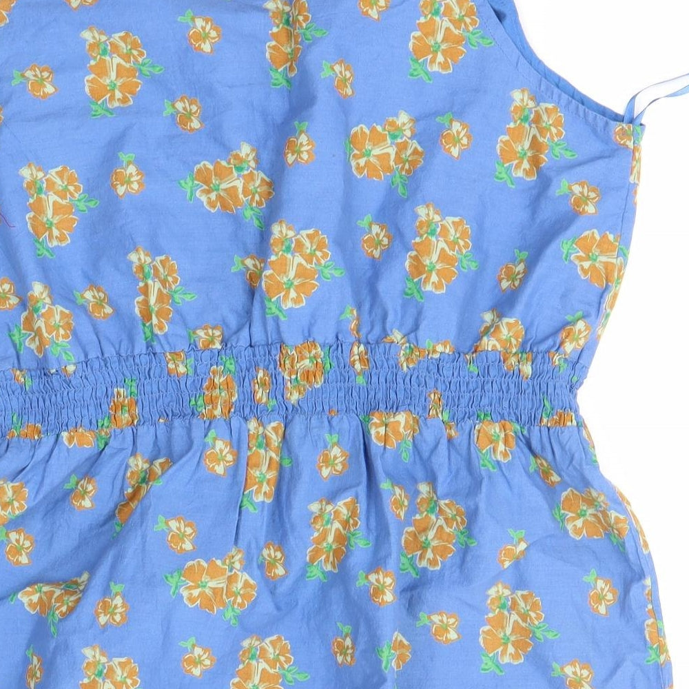 South Womens Blue Floral  Camisole Blouse Size 14