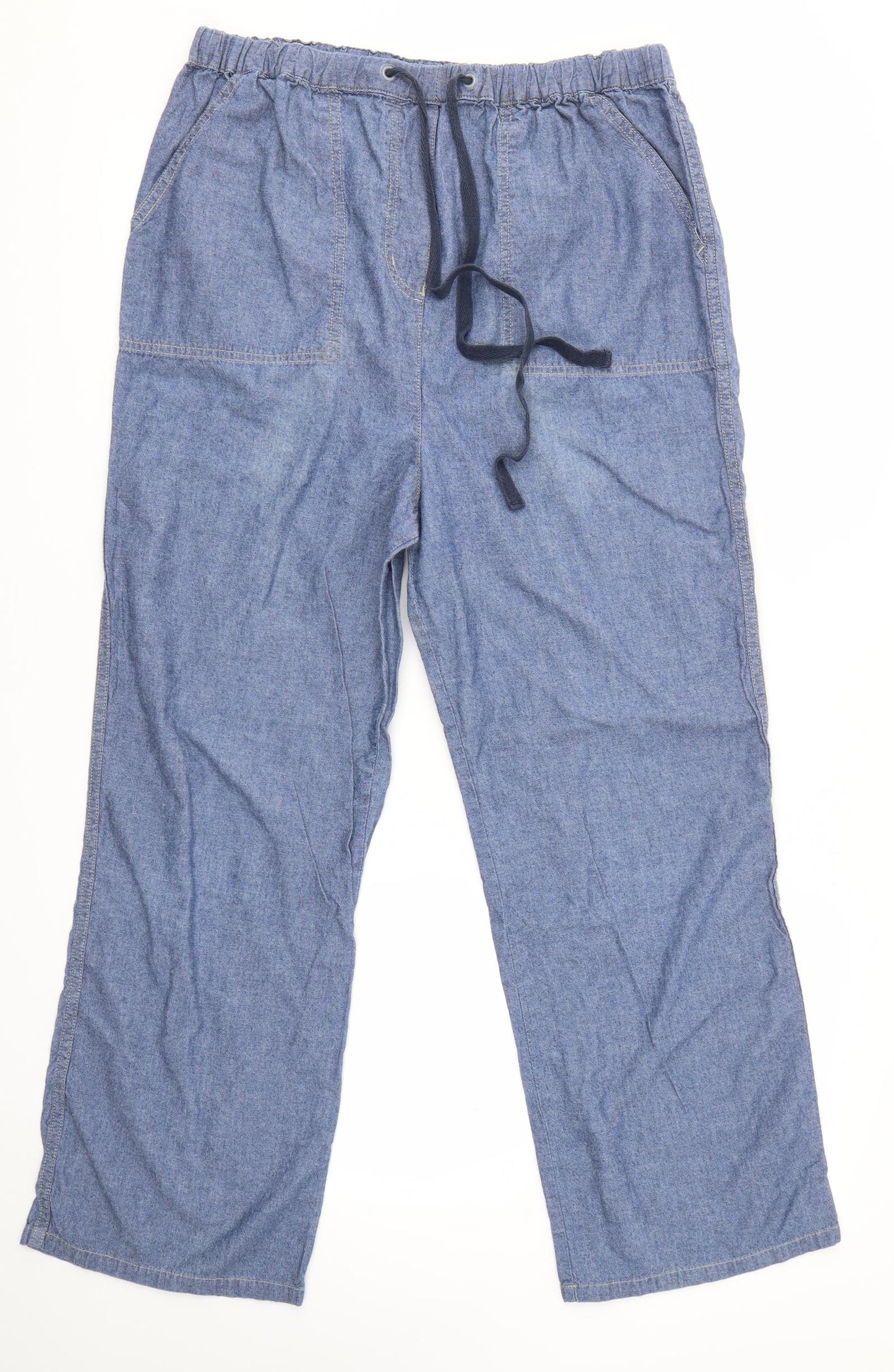 NEXT Womens Blue   Trousers  Size 12 L26 in - Short