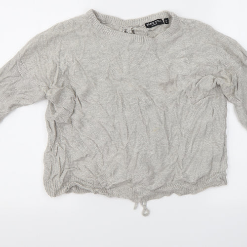 Brave Soul Womens Grey   Pullover Jumper Size M