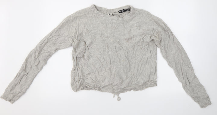Brave Soul Womens Grey Pullover Jumper Size M
