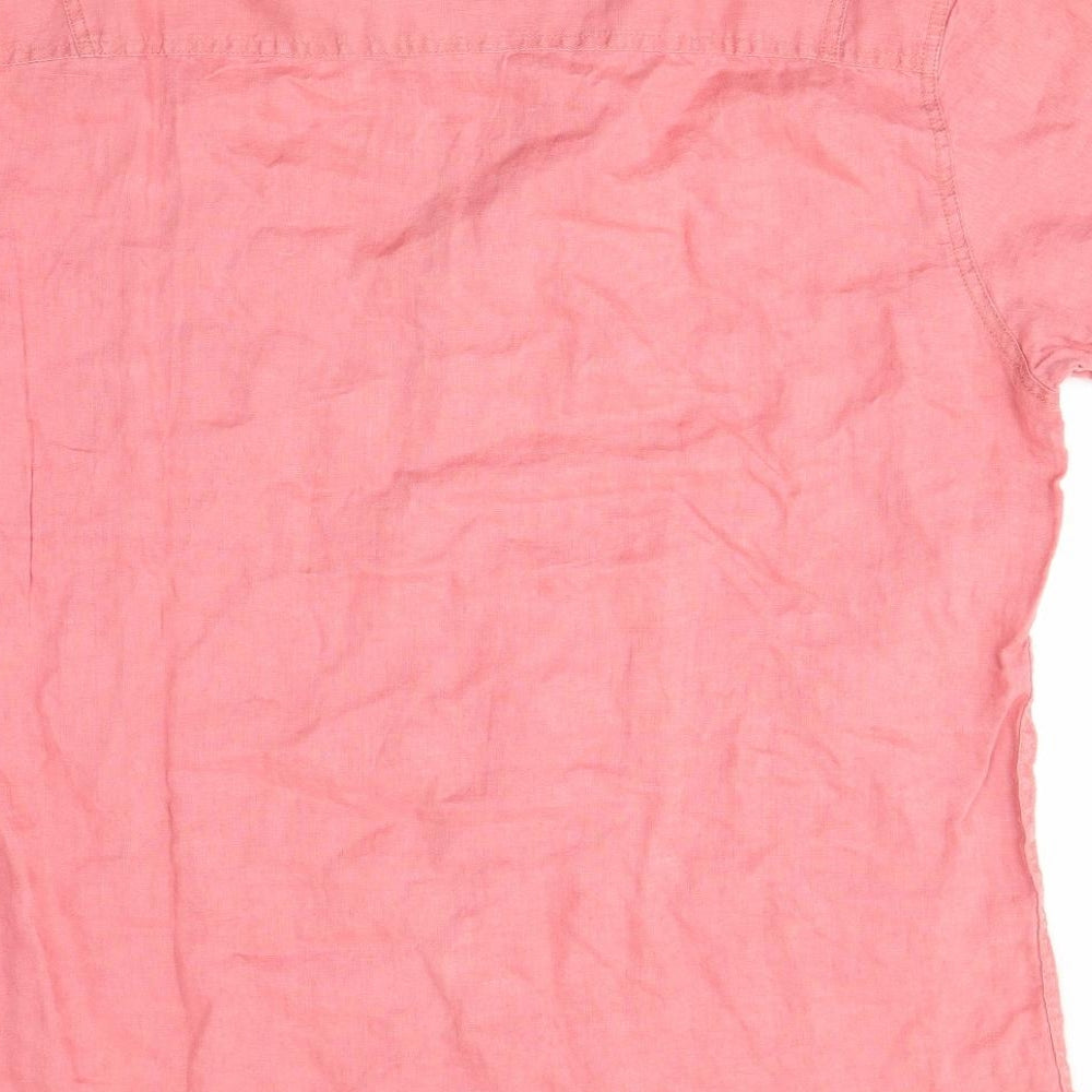 NEXT Mens Pink    Button-Up Size XL