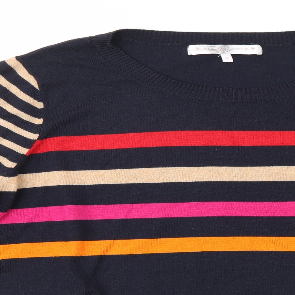 NEXT Womens Multicoloured Striped  Pullover Jumper Size 16