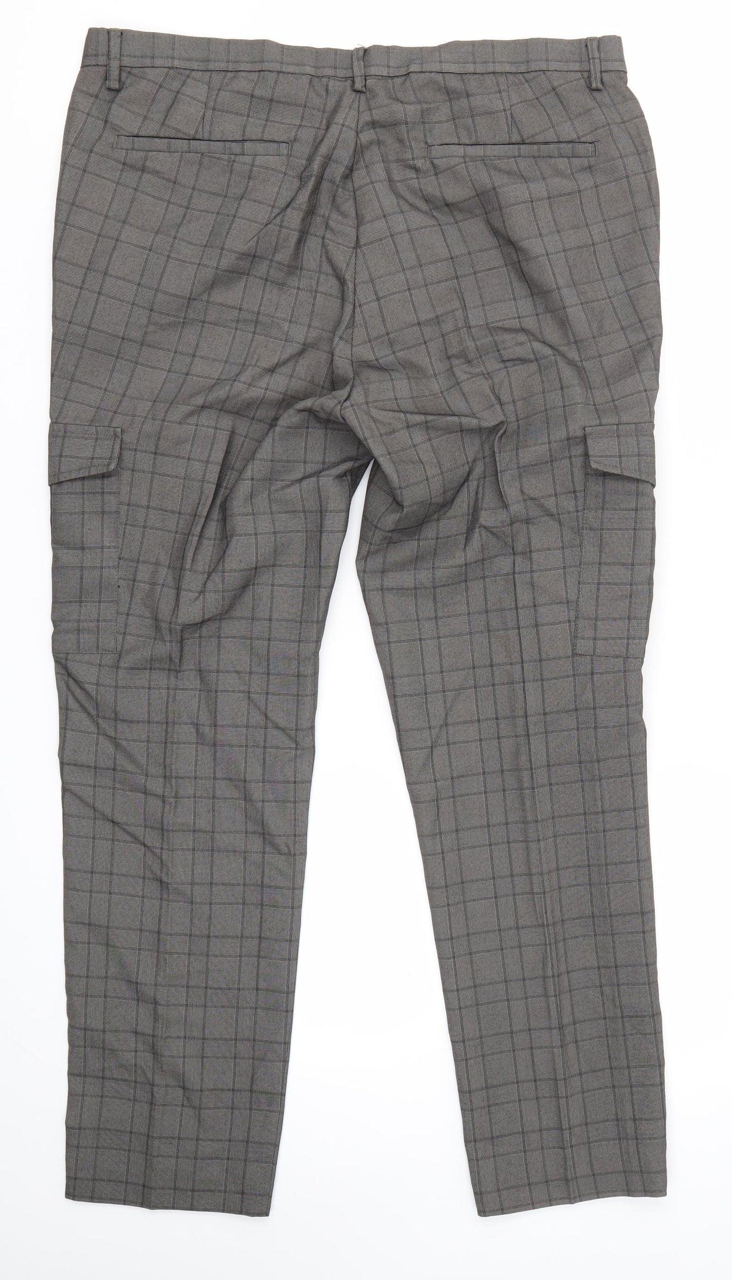 Burton Mens Grey Check  Dress Pants Trousers Size 36 in L29 in - Skinny