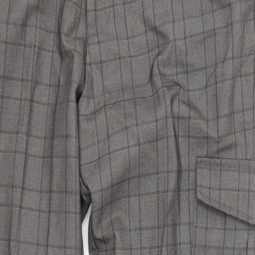 Burton Mens Grey Check  Dress Pants Trousers Size 36 in L29 in - Skinny