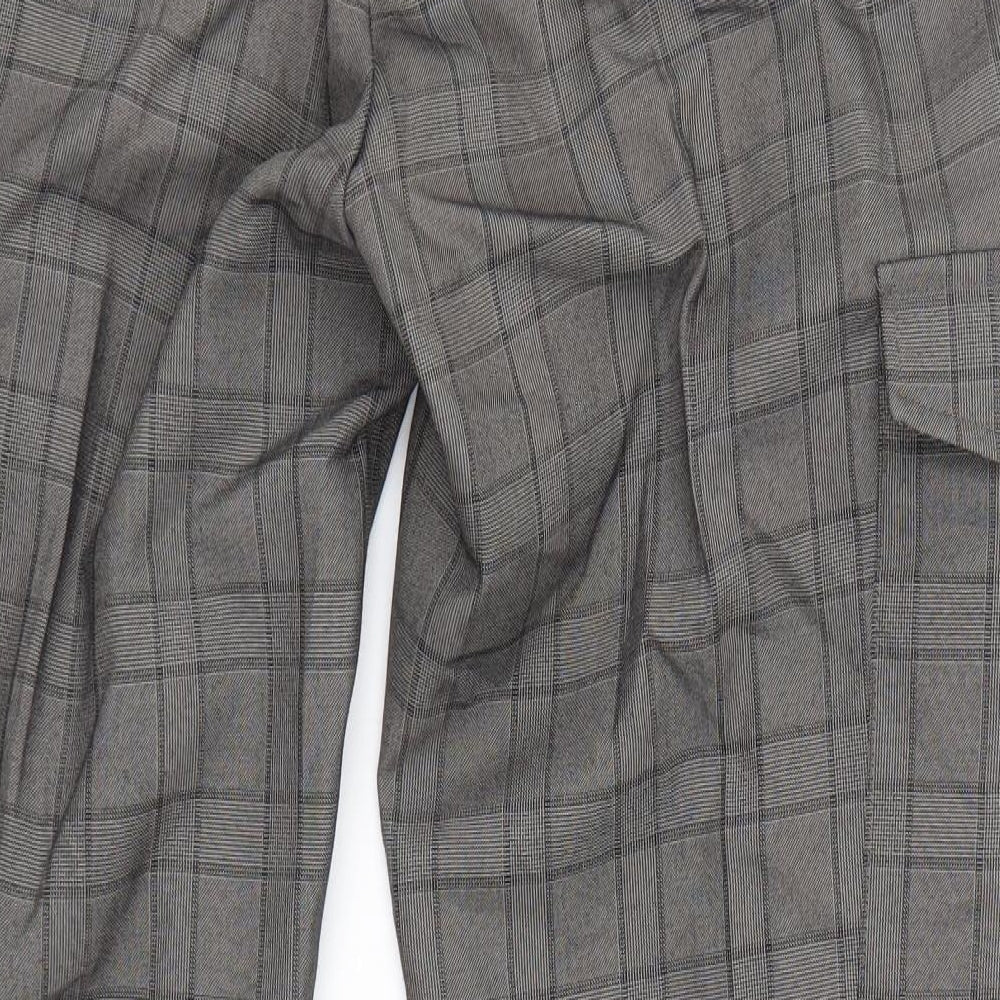 Burton Mens Grey Check  Dress Pants Trousers Size 36 in L29 in - Skinny