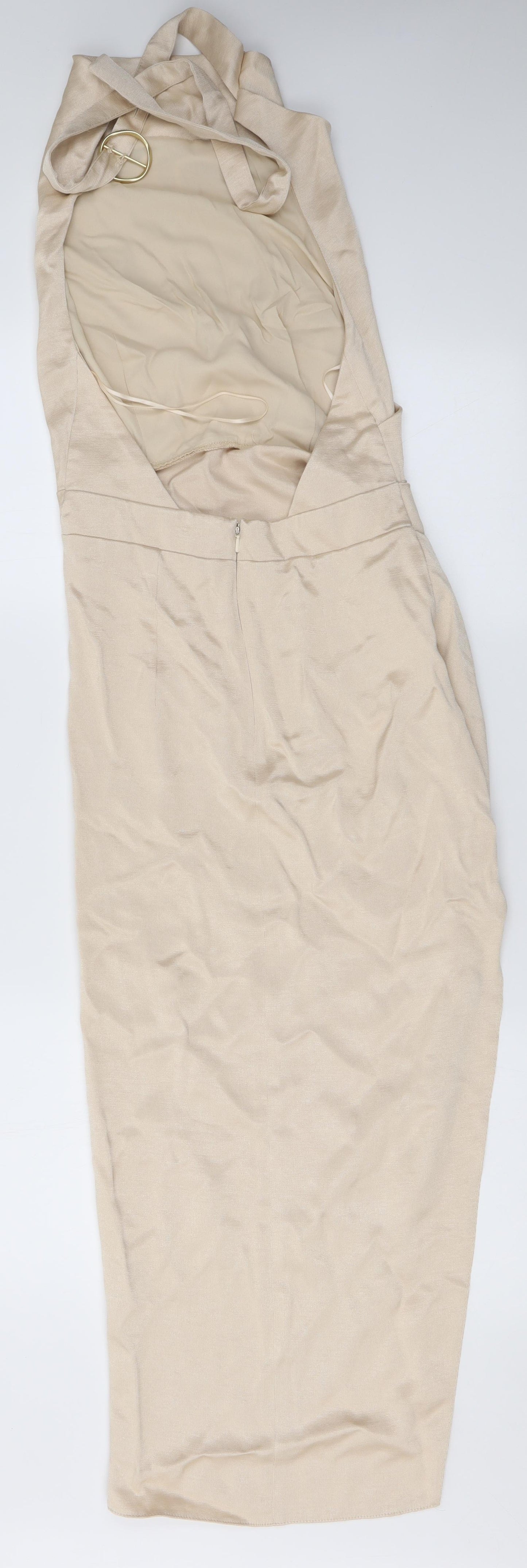 ASOS Womens Gold   Maxi  Size 8