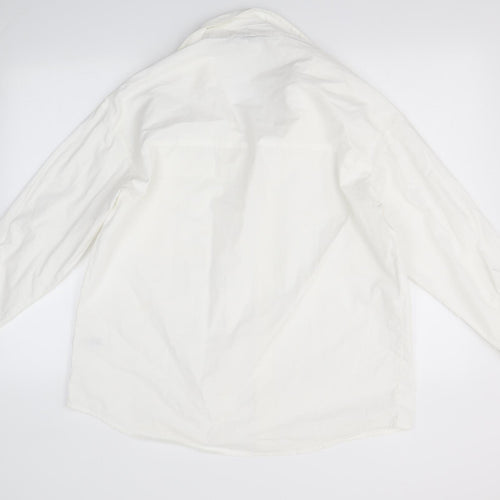 ASOS Womens White   Basic Button-Up Size 6  - Very Oversized
