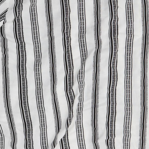 New Look Womens Multicoloured Striped  Basic Button-Up Size 12
